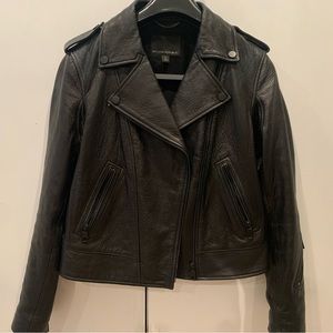 Leather jacket- blacked out.